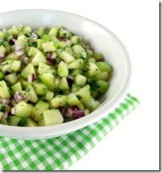 Quick to make Cucumber Salsa topping recipe