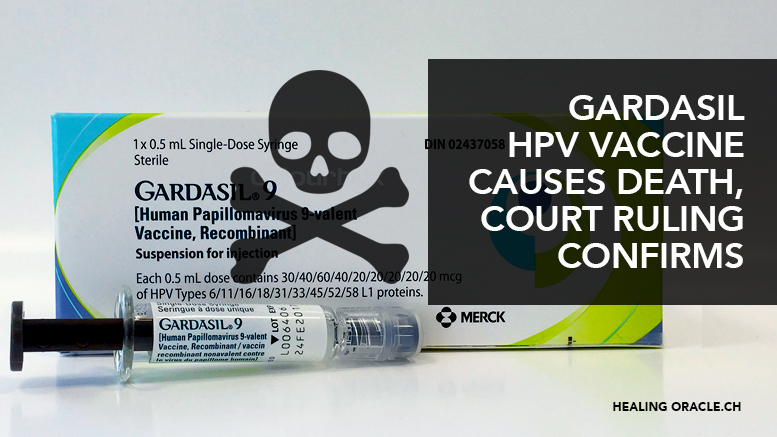 MERCK’S GARDASIL HPV VACCINE CAUSES DEATH, A COURT RULING CONFIRMS