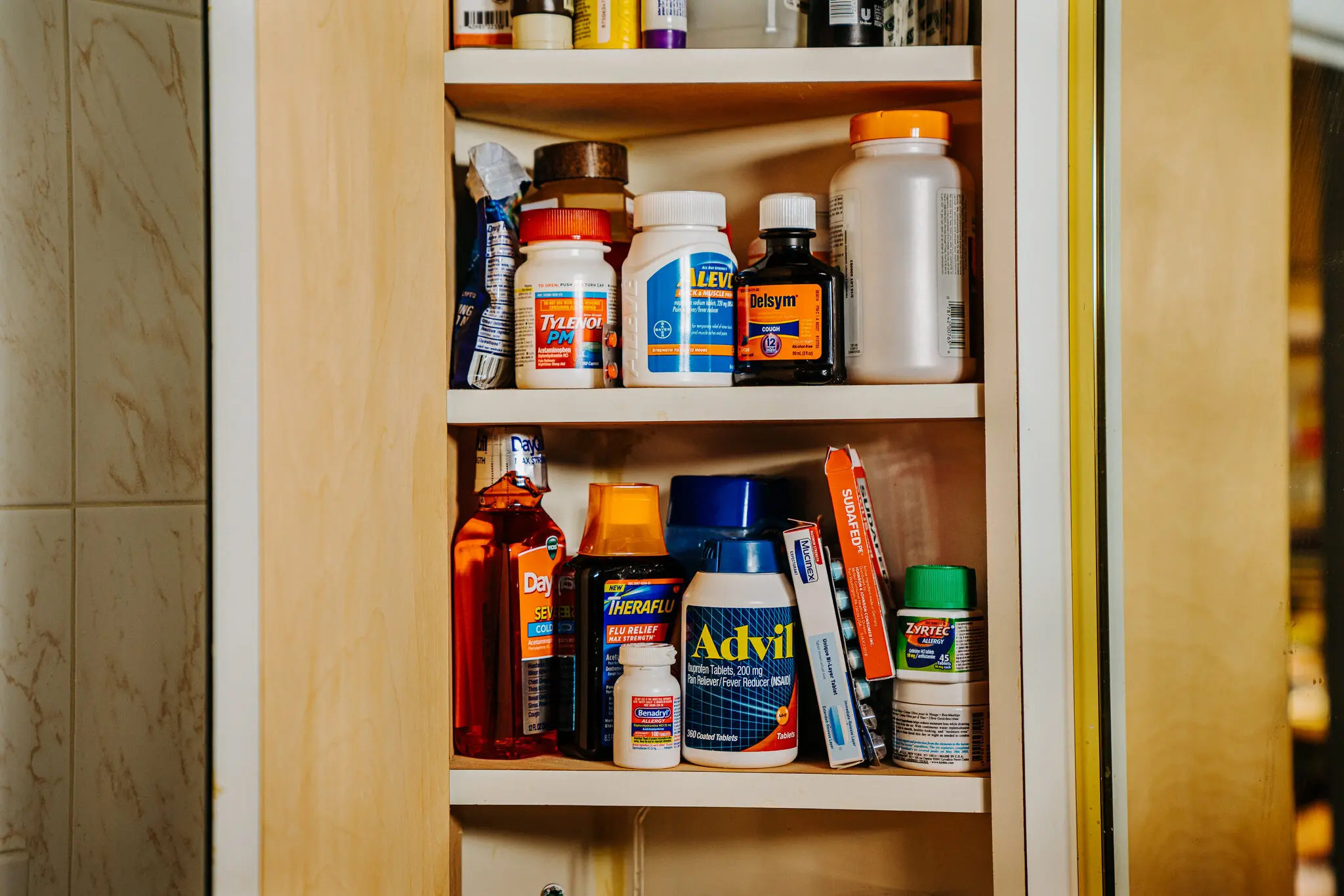 The daily drug cabinet courtesy of Janice Chung for The New York Times